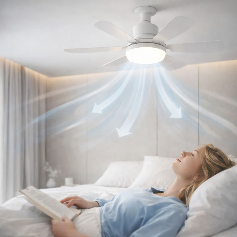 Ceiling Fan with Light and Remote Control